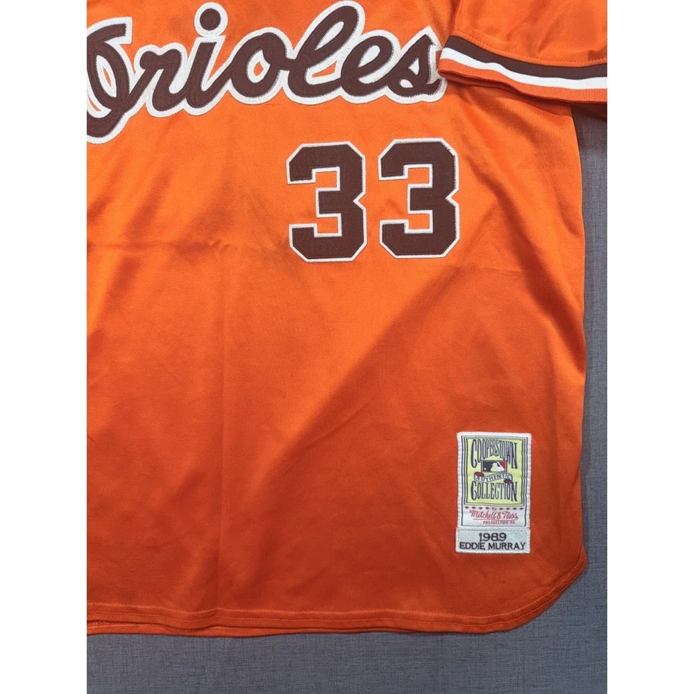 Mitchell‎ & Ness Orioles Eddie Murray 33 1989 Jersey Orange Size 52 MLB